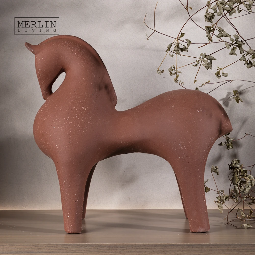 

Merlin Living Room Decor Animal Horse Ceramic Decoration Ornament For Modern Home Decor Accessories