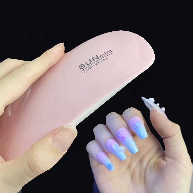 

Beauty Personal Care Nail Suppliers Nail Equipments LED UV Smart MINI Lamp 4 Colors Gear Timing Function 6W Mini Nail Dryer