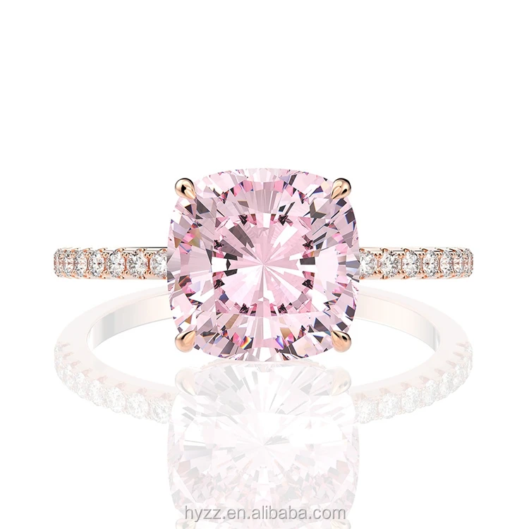 

Luxury 925 Sterling Silver Lab Diamond Rose Gold Ring