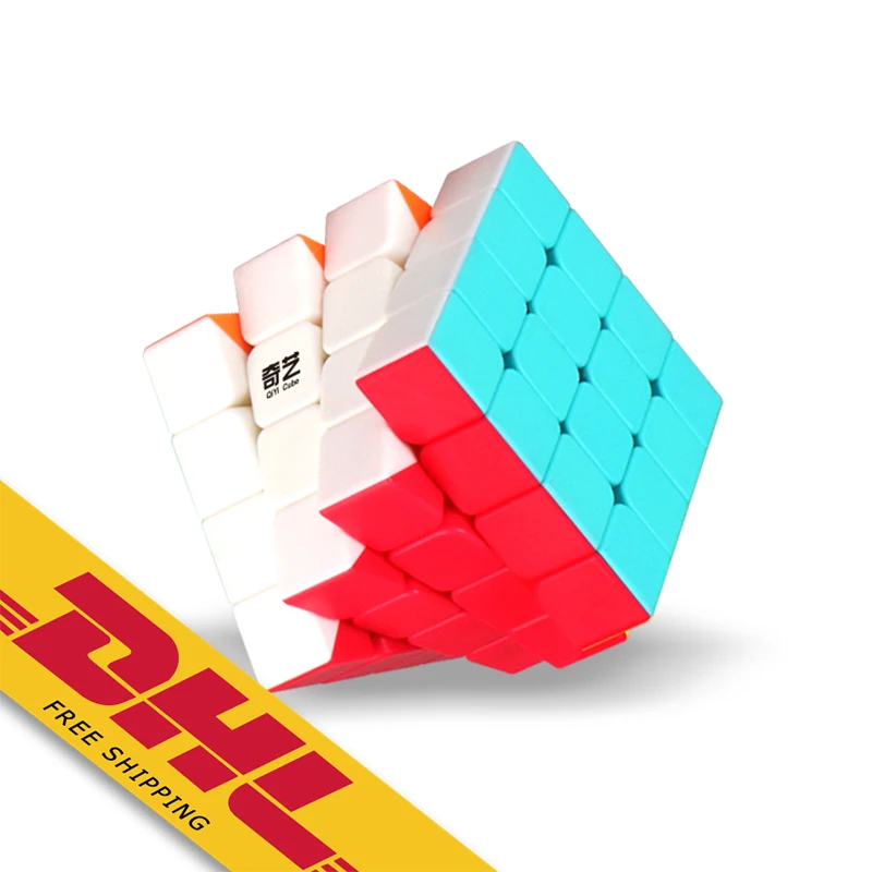 

QIYI 4x4x4 Magic Cube Professional 4x4 Brain Teaser Speed Cubes Puzzles Children Toys Stickerless Speed Cube for Beginner