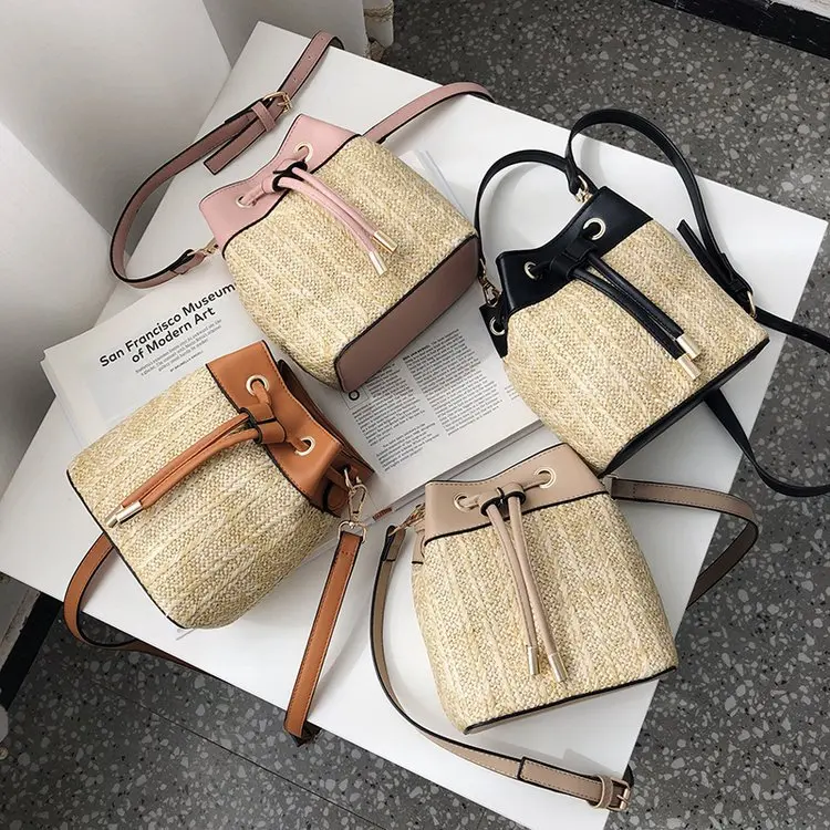 

Sweet straw bag fashion woven composite bag Shoulder Handbag women