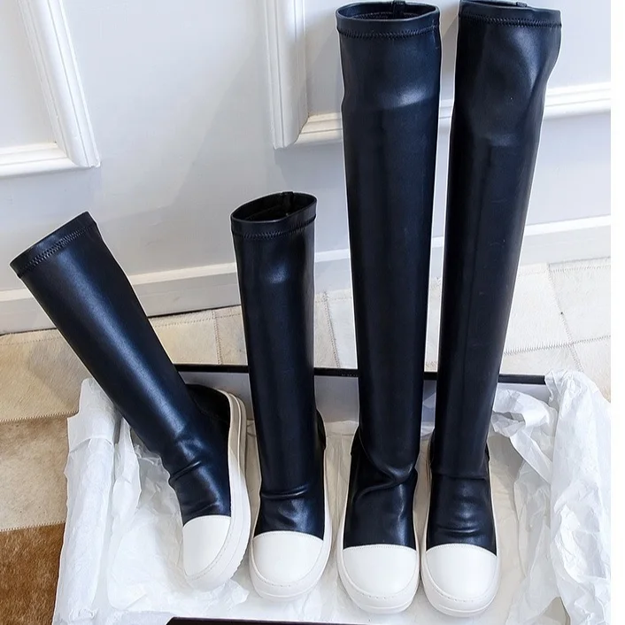 

Elegant Thigh High Boot Black Ladies Shoes Knee Length Knee Boots For Ladies