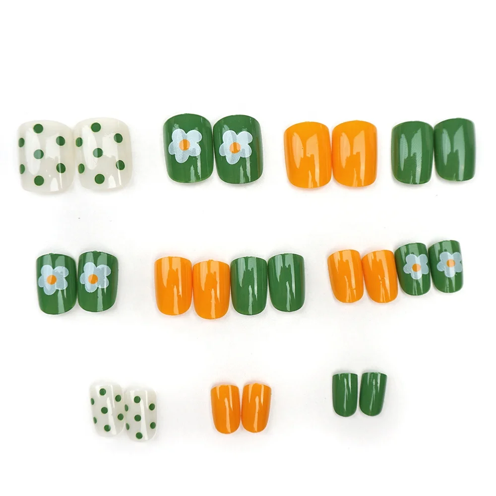 

Private label hand made full cover finger nails press on nails for DIY salon