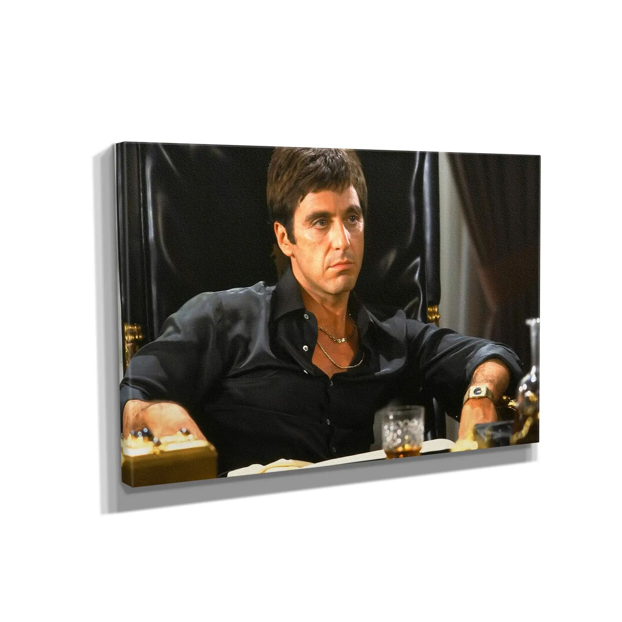 

Gallery Wrapped World Famous Actors Horizontal Scarface Al Pacino Movie Painting Canvas Print Art Home Decor Wall Art Decor