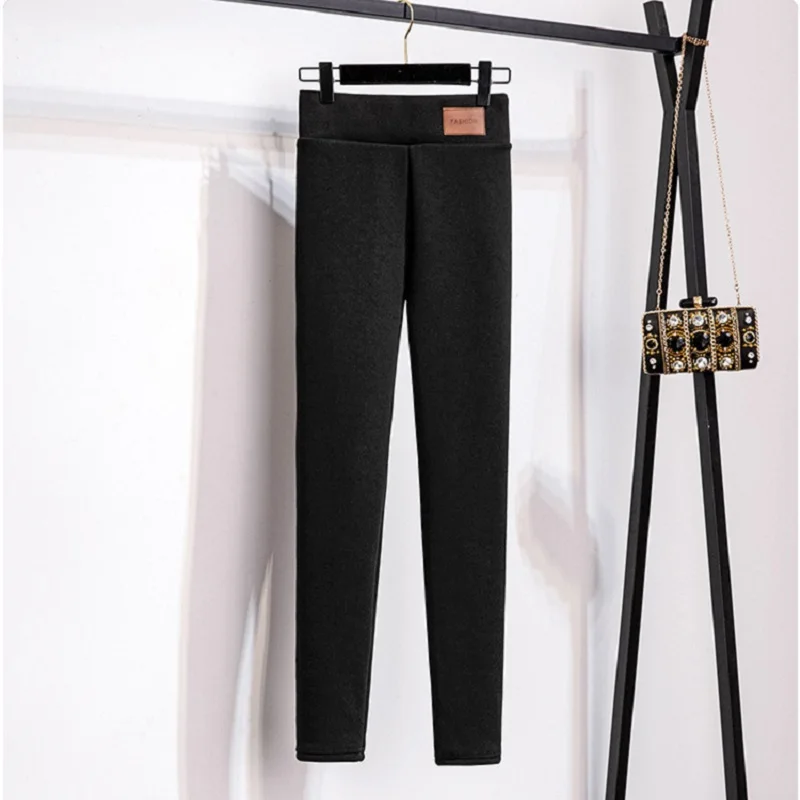 

Oversized warm Pant thick velvet The big size wool fleece girls leggings Plus size Cashmere Pants Extra large For Women leggings