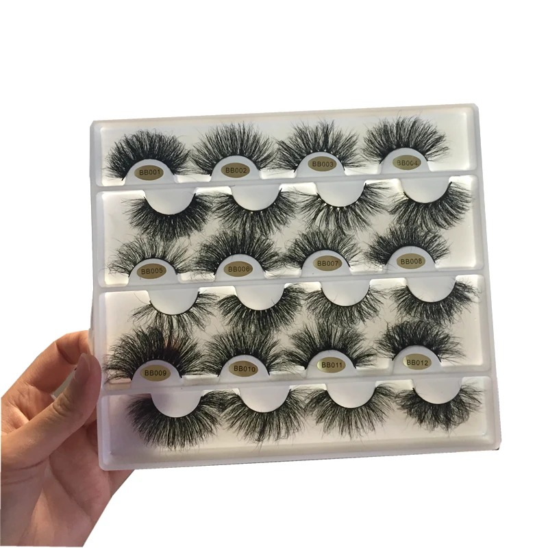 

fluffy 25mm mink eyelash with private label eyelash box with tray eyelash vendor customized boxes bulk