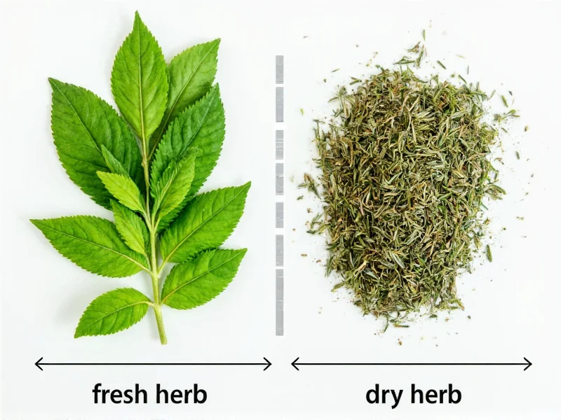 Fresh Herb to Dry Herb Ratio: The Complete Conversion Guide