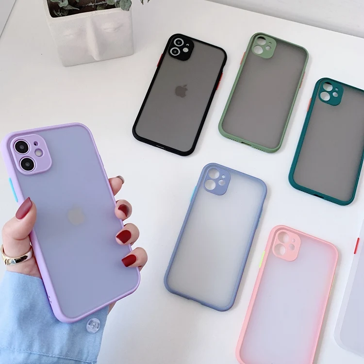 

Shopify Hot Sales 2022 Translucent Frosted TPU Phone Case for iphone 11 max Matte Case Accessories for 12 13 Pro Phone Case, 10 different colors