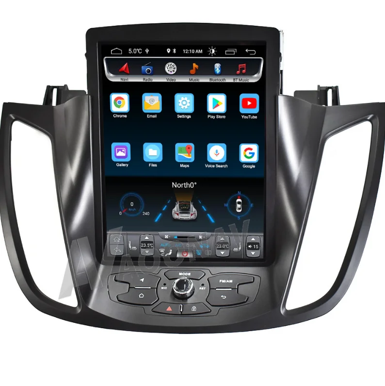 

AOONAV car vertical screen Tesla style 10.4 inch DVD player navigation for Ford KUGA 2013-2019 support 4G GPS navigation