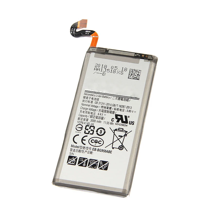 

2019 New Arrival Li-Polymer Rechargeable Eb-Bg950Abe Battery For Samsung Galaxy S8 G9500 Mobile Phone Battery
