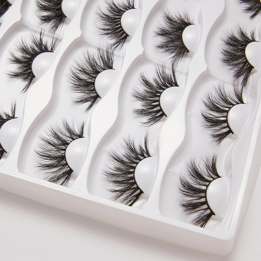 

25mm 3D reusable mink eyelashes private label shiny slim custom eyelash box packaging