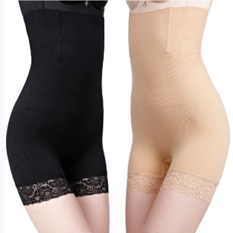 

Flat angle lace high waist abdominal pants body shaping pants postpartum hip lifting oversize underwear