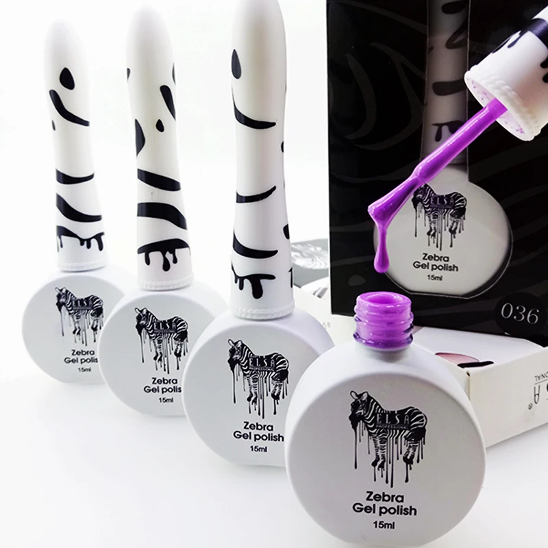 

Elsa Ship from Moscow Stock 15ml 72 Colors Zebra UV Gel Nail Polish