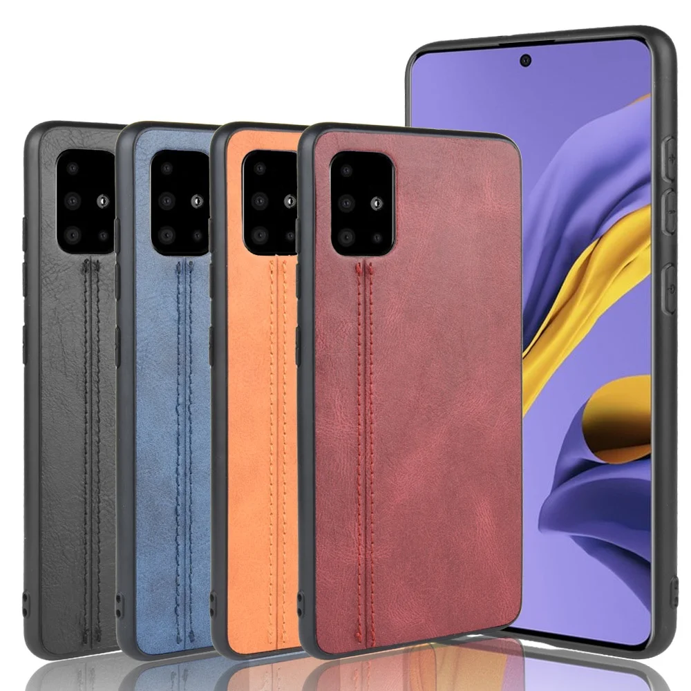 

Cow leather protective case leather pattern mobile phone shell stitching car line leather case For Samsung galaxy S20 Ultra 5G, 4 colors, can be customized