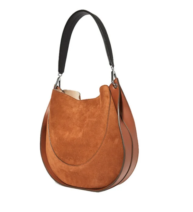 

Large Volume Tote Women's Bag Advanced Sense Women's Bag 2021 Trendy Tassel Color Scrub Half Circle Armpit Bag YGC-430