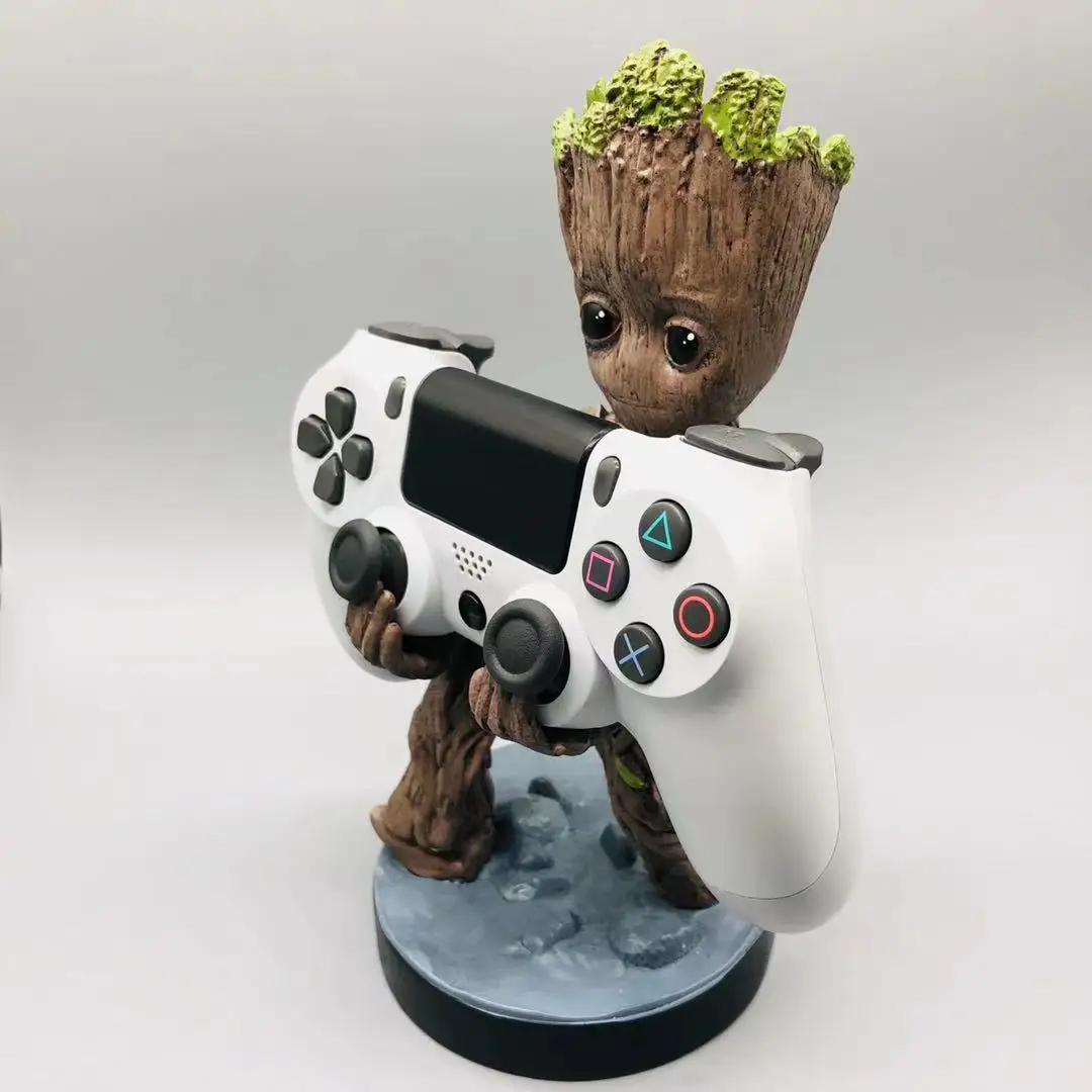 

amzony hot item controller mobile phone holder groot little tree man design best gift for kid stand handle joystick amzony