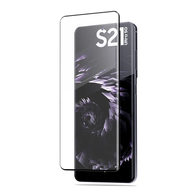 

For Note 10 Plus 20 Ultra Huawei P30 Pro UV Liquid Full Glue Tempered Glass Phone Accesories Screen Protector For Samsung S21