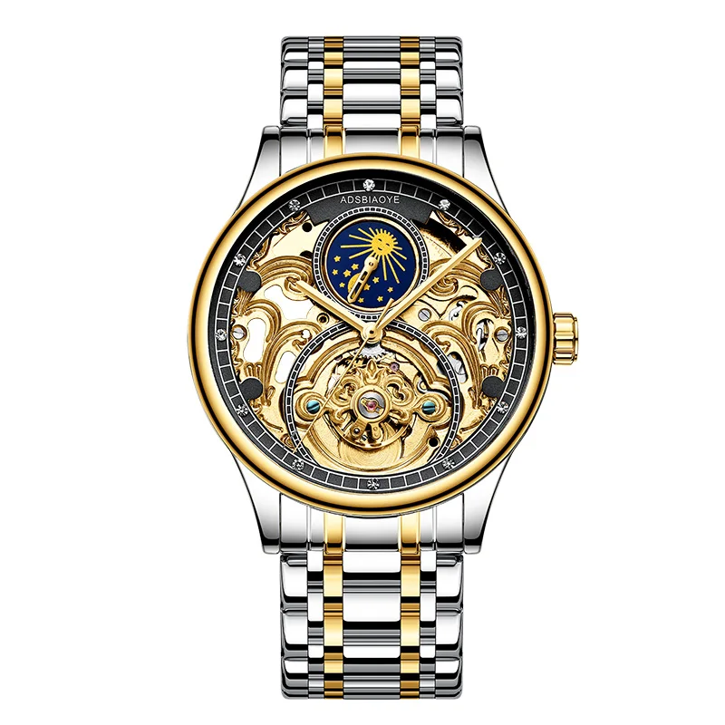 

Luxury Watch Mechanical Moon Phase Calendar Quality Mechanical Man Watch, Existing color
