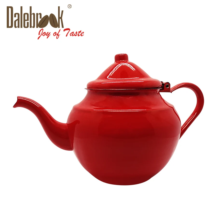 

Arabia Classic Tea Pot Water Kettle Hot Sale Enamel Coated Tea Kettle With Handle and Lid Family Drinkware, Customized