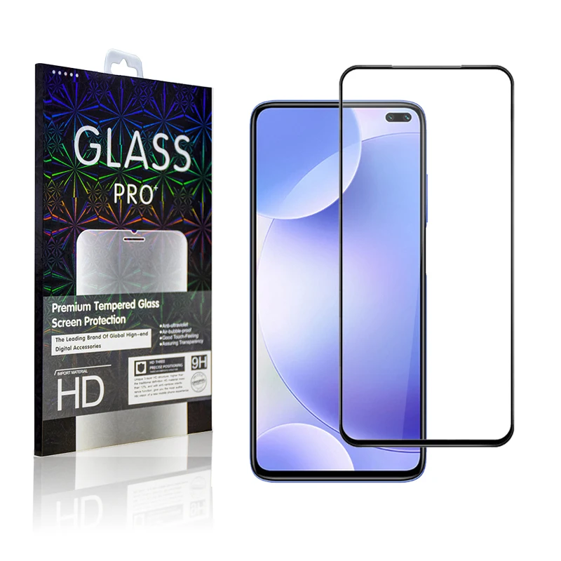 

For Redmi K30 Pro Screen Protector,Full Coverage Curved Tempered Glass Screen Protector Film For Redmi K30 Pro Zoom 5G, Black