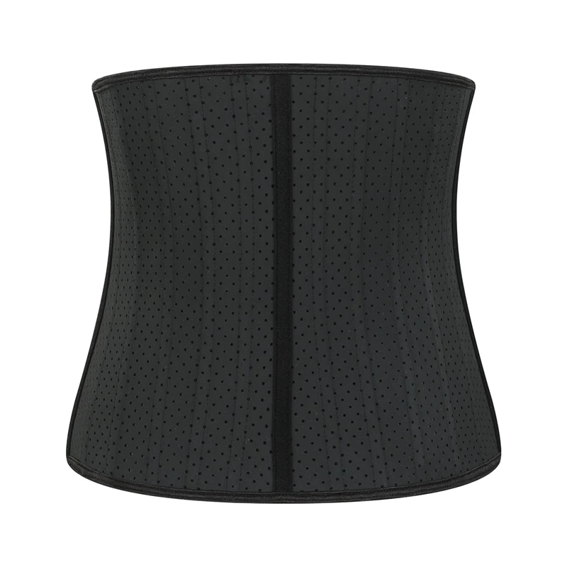 

Hot sale breathable Women Latex Sport Waist Trainer Tummy Control body shaper, Black