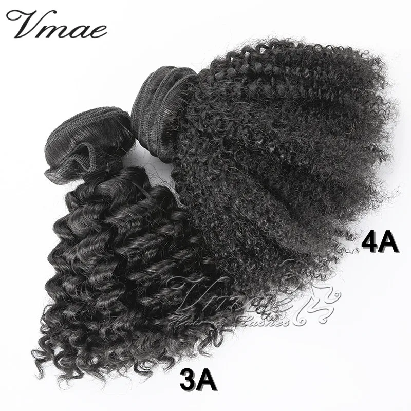 

VMAE Wholesale Natural Black Cuticle Aligned 3A 3B 3C 4A 4C Afro Kinky Curly Hair Bundles Virgin Human Hair Extension