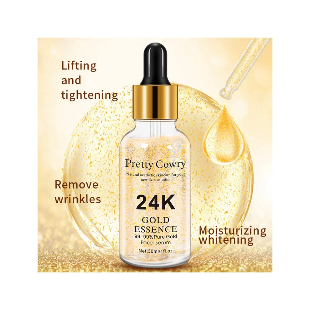 

2021 Oem Odm Obm Factory Price Essential Oil 24K Gold Skin Care Serum For Face High Quality