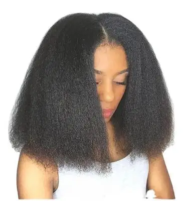 

European and American women's short straight hair African wig chemical fiber wigs for female