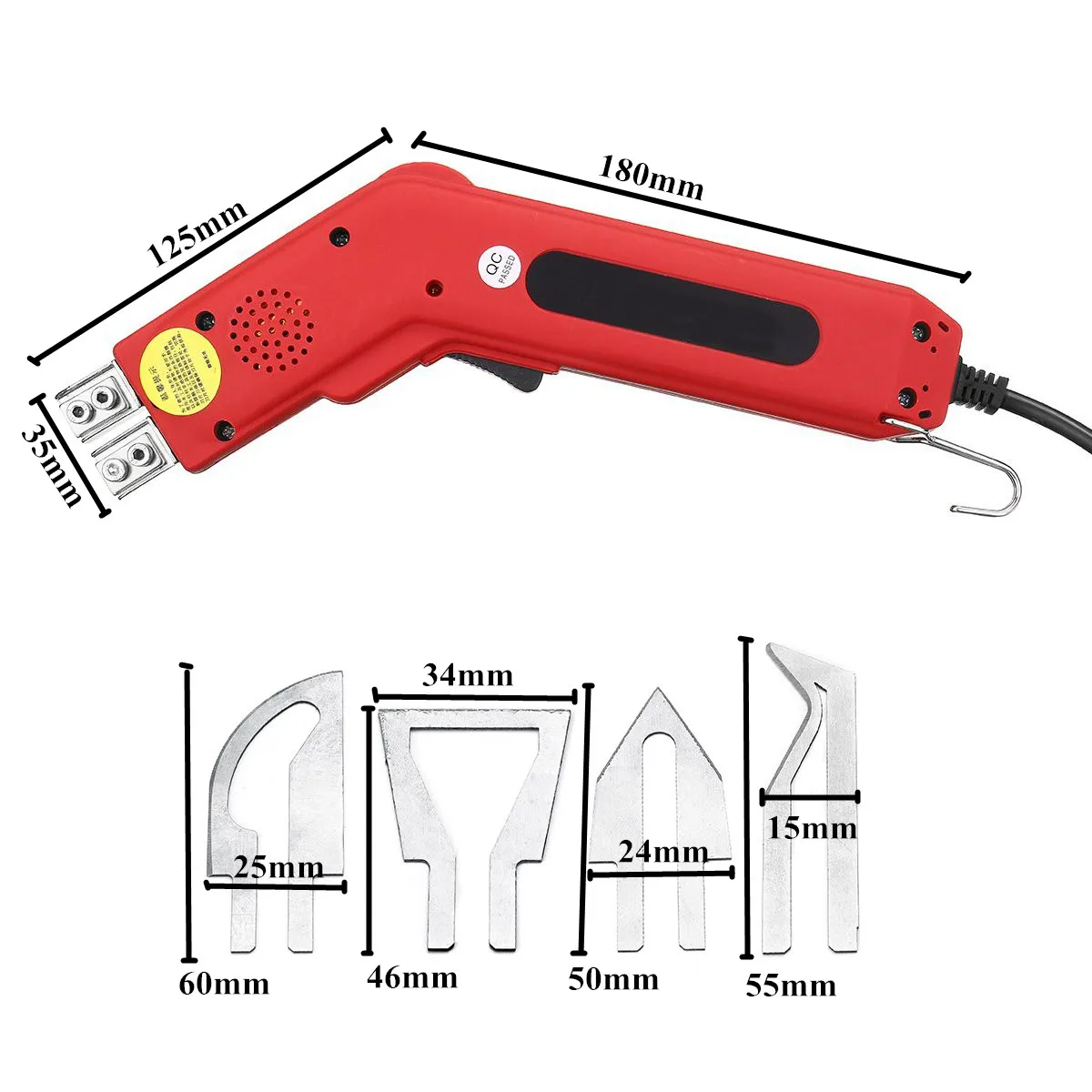 Electric Hot Knife Heating Cutter for Foam Rope Fabric Plastic 50-500℃  110V/220V