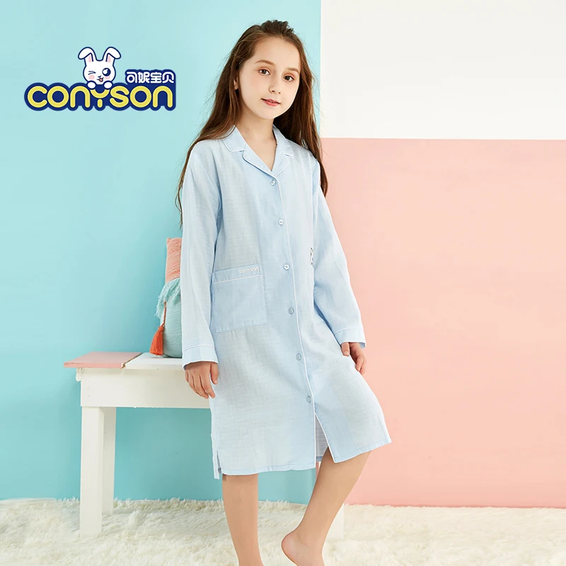 

100% cotton kids girls' pajamas sleepwear girls robe kids blank pajamas kids pajamas wholesale