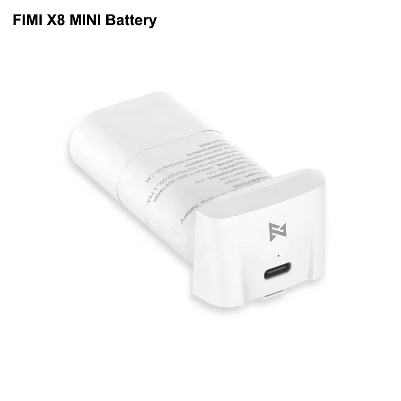 

Original Portable Rechargeable 2400mAh 30 Minutes Flight Time 258G 245G Standard Pro Batteries Xiaomi Fimi X8 Mini Battery, White