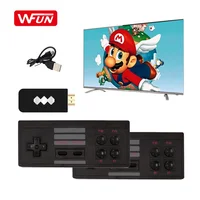 

2019 New Wireless USB Video Game Console Support HD TV Out Built-in 568 Classic Video Games Dual Handheld Gamepads