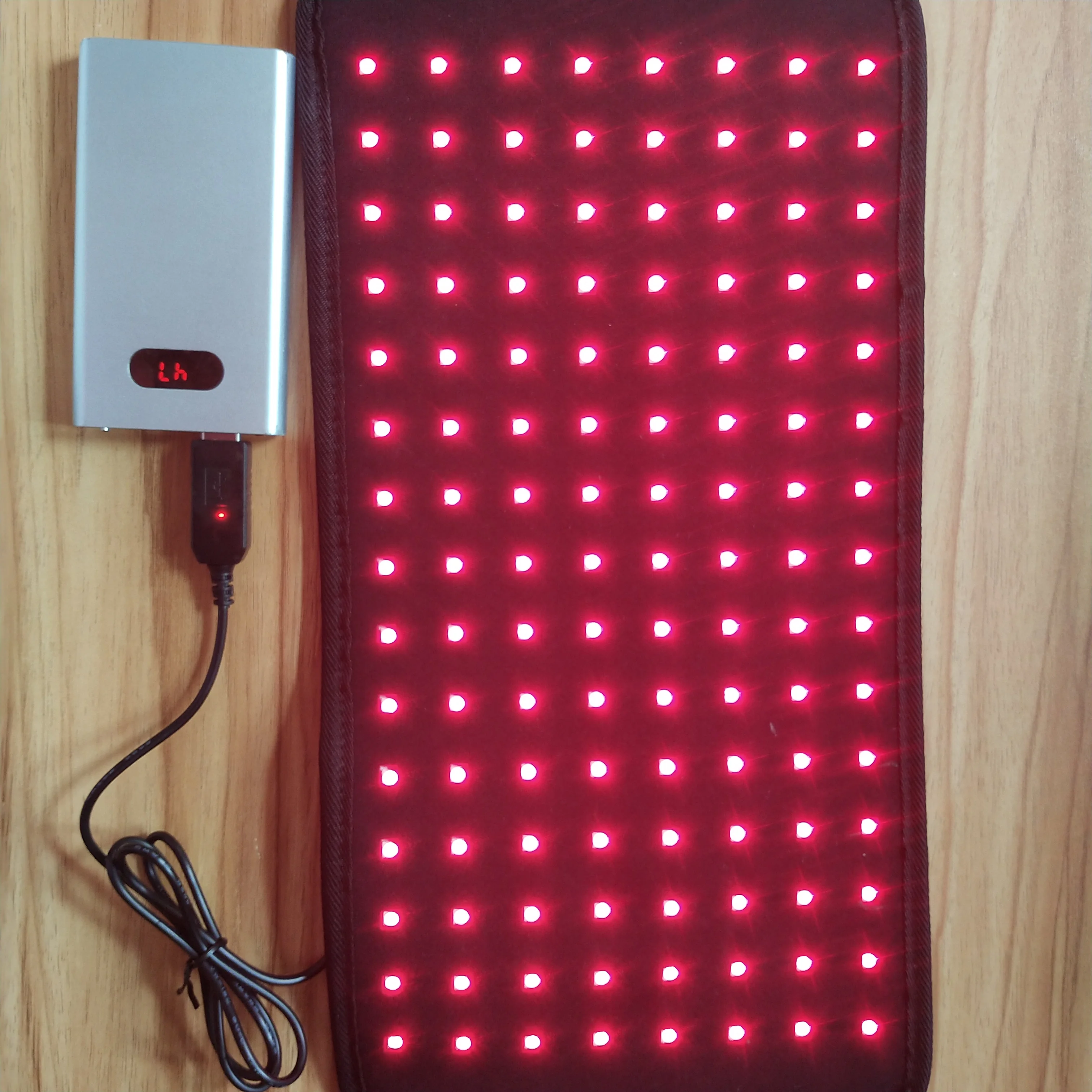 

2021 New Design Pad 660nm 850nm LED Belt Infrared Red Light Wrap Belt For Loss Weight, Black