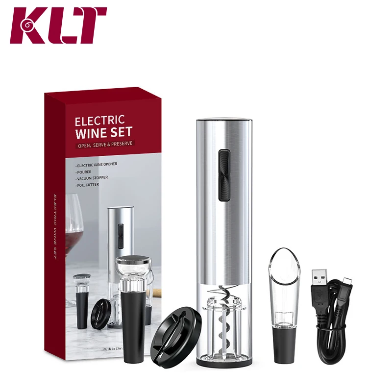 

New Style Automatic Wine Bottle Opener Stainless Steel Electric Wine Opener Set