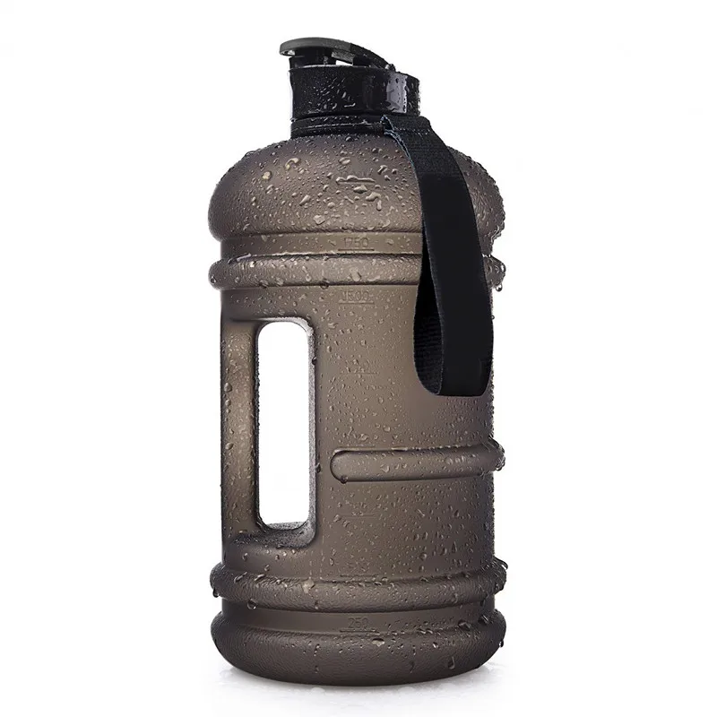 BPA Free Fitness PETG Tritan GYM Water Bottle for Gym Drinking Container Jug Half Gallon Water Bottle 2.2L 