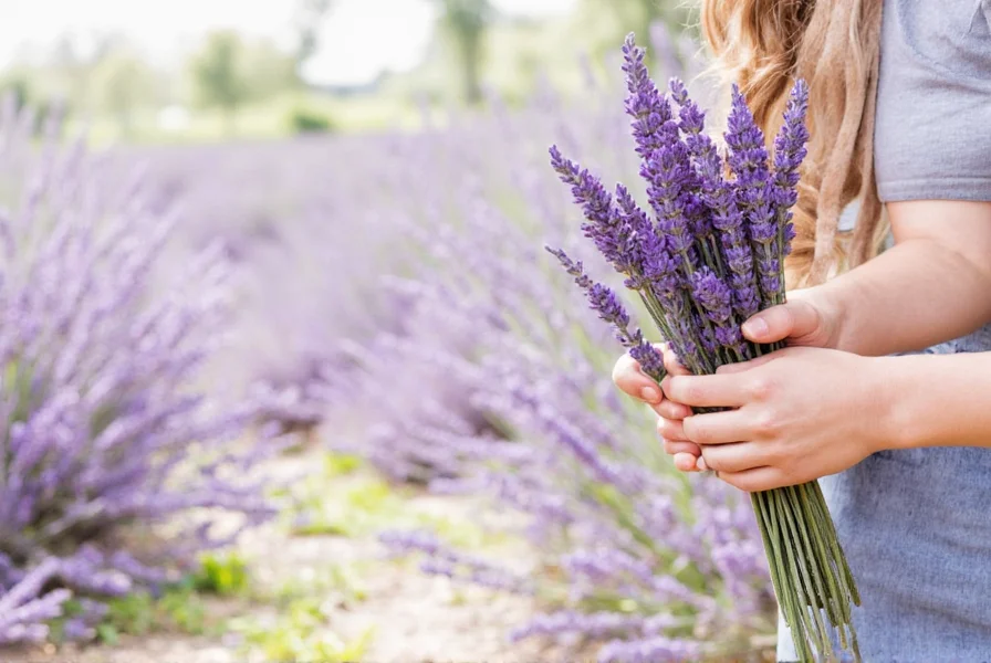 Homemade lavender simple syrup in a glass bottle