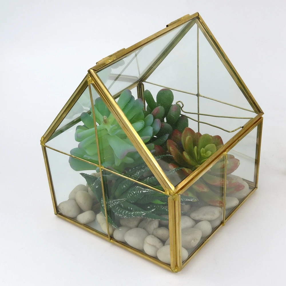 Multicolored Geometric Stained Glass Terrarium Glass Container For Decoration Or Plant Buy