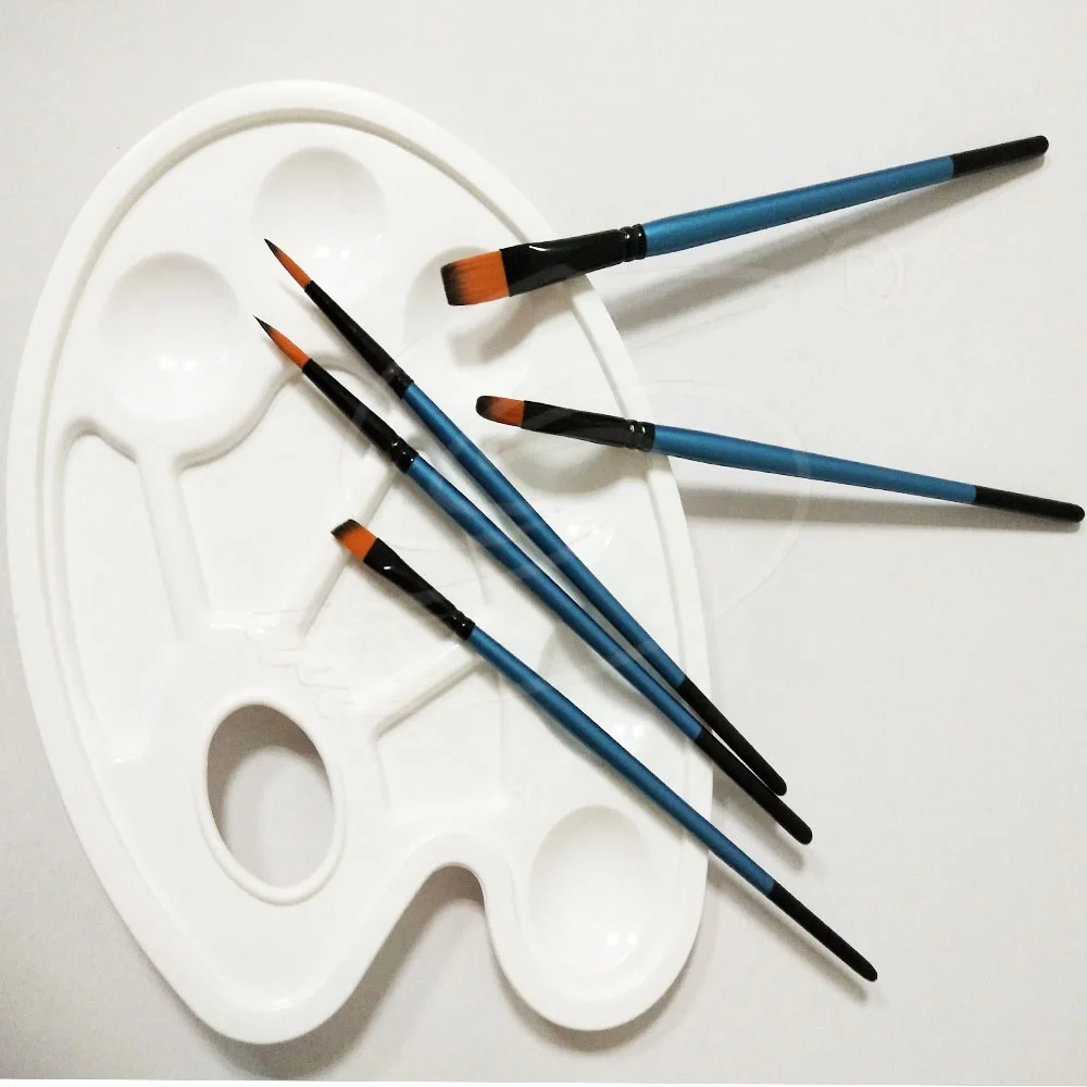 Paint Brush Manufacturers Short Wooden Handle Artist Painting Brush Oil