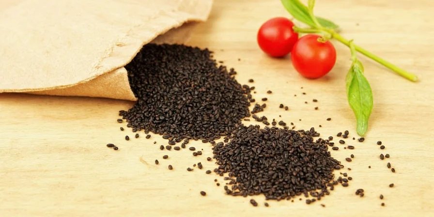 Nigella seeds in a small bowl