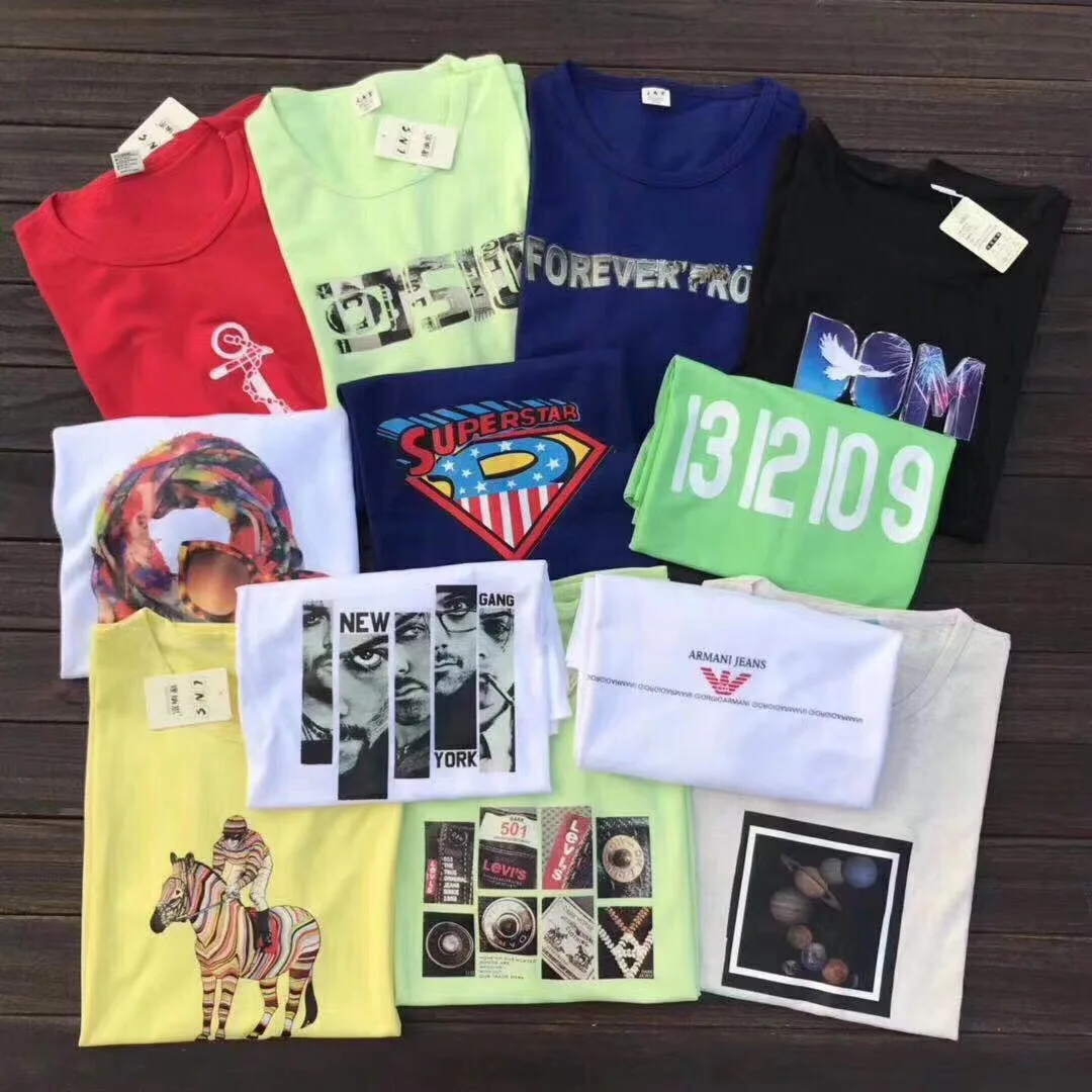 

Men's clothing factory warehouse short-sleeve T-shirt clearance wholesale