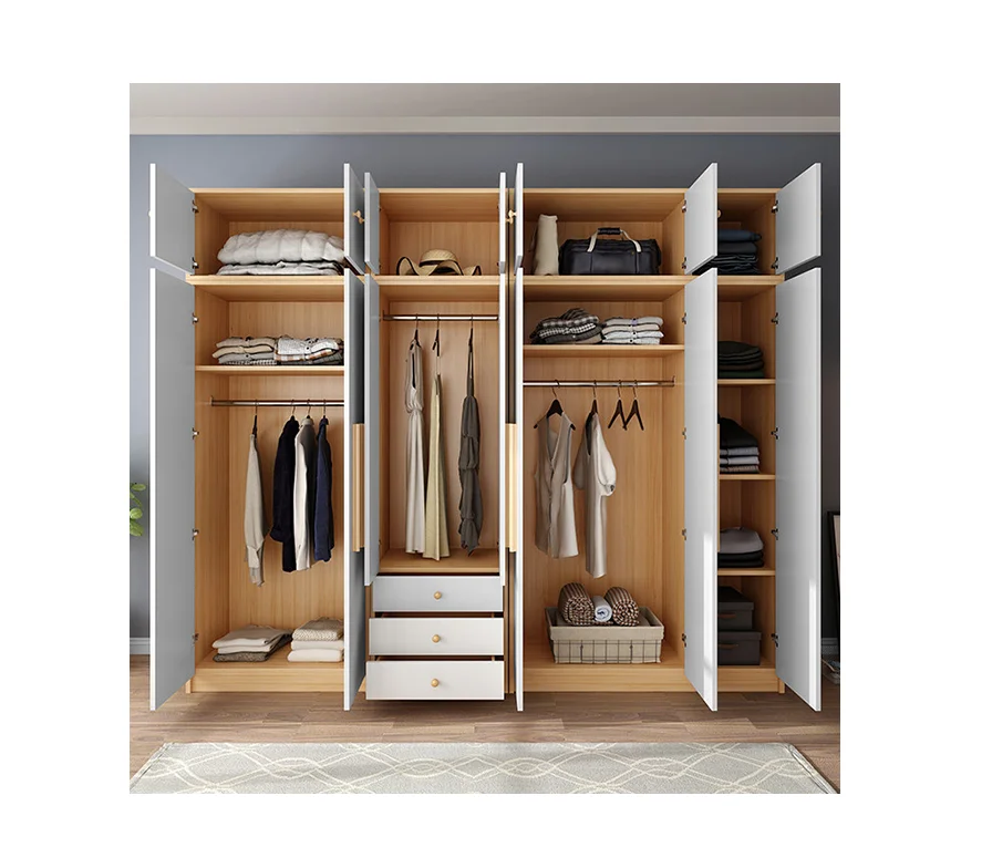 
Low Price Sale of Modern Wooden Wardrobes with Sliding Doors 