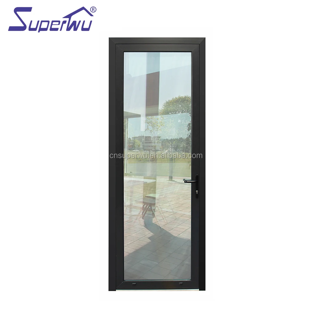 China suppliers aluminum double glazing casement door with mosquito net