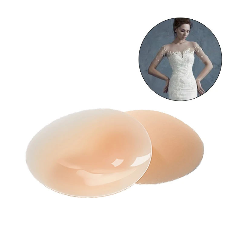 

Wholesale No Glue Round 3.2In Reusable Breast Nipple Cover Petals Silicone Nipple Pasties, Skin
