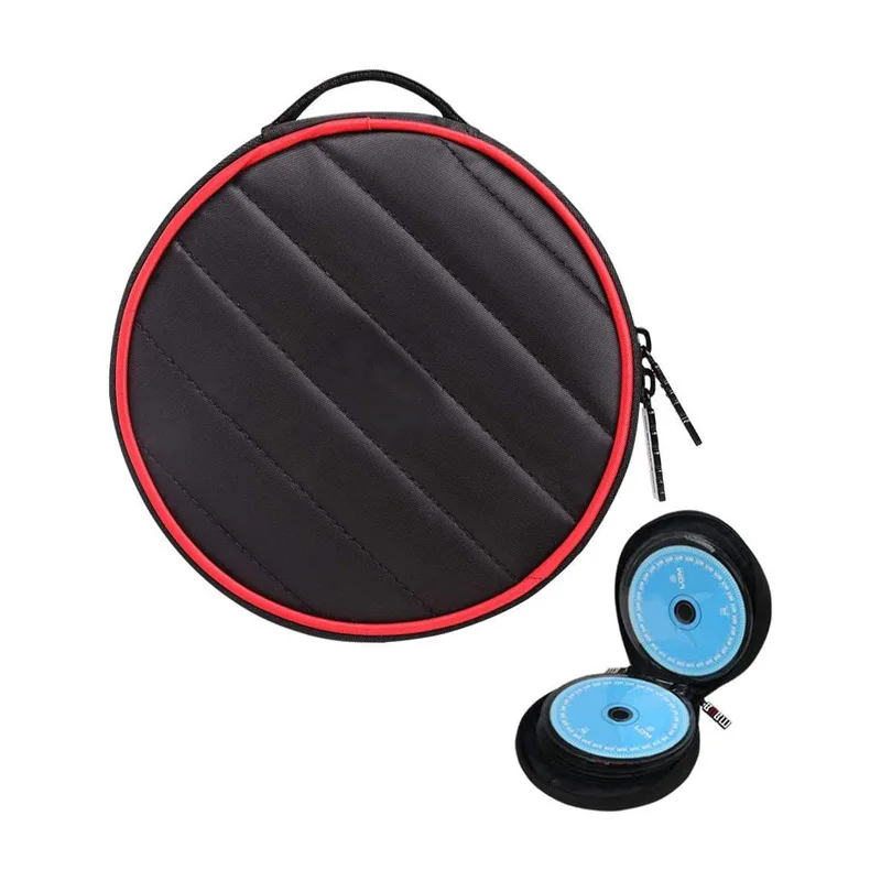 

Custom Printing CD Bags High Quality Zipper Top Sale Quality Round Album Storage Case DVD Bag