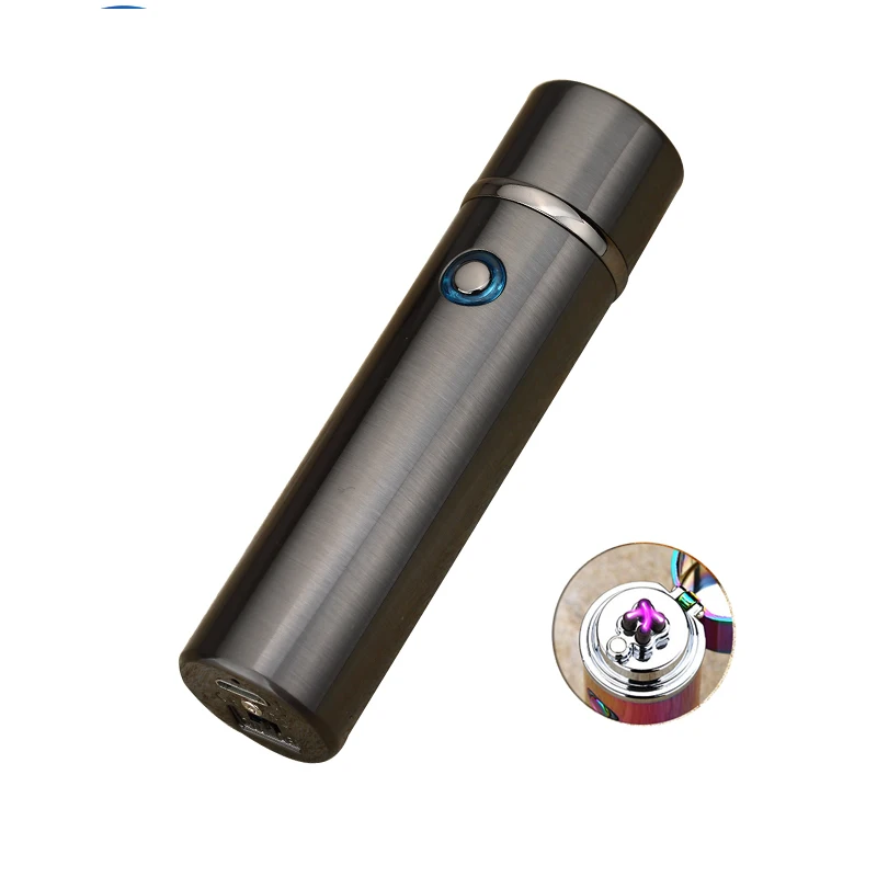 2017 FREN 280mah big round shape lighter case USB metal for cigar wholesale