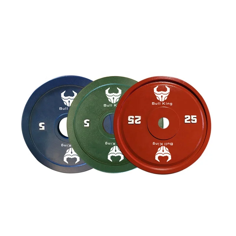 

weight lifting gym steel power coated weight plate bumper plate, Red,green,blue.etc