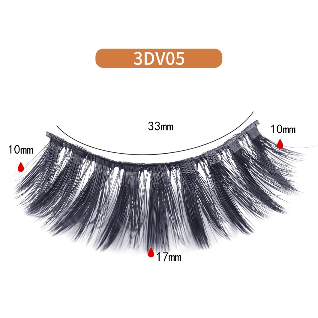 

New Arrival Own Brand Silk Private Label 3D Faux Mink Eyelashes Curelty Free Vegan 3D strip Faux Mink Eyelashes, Black color