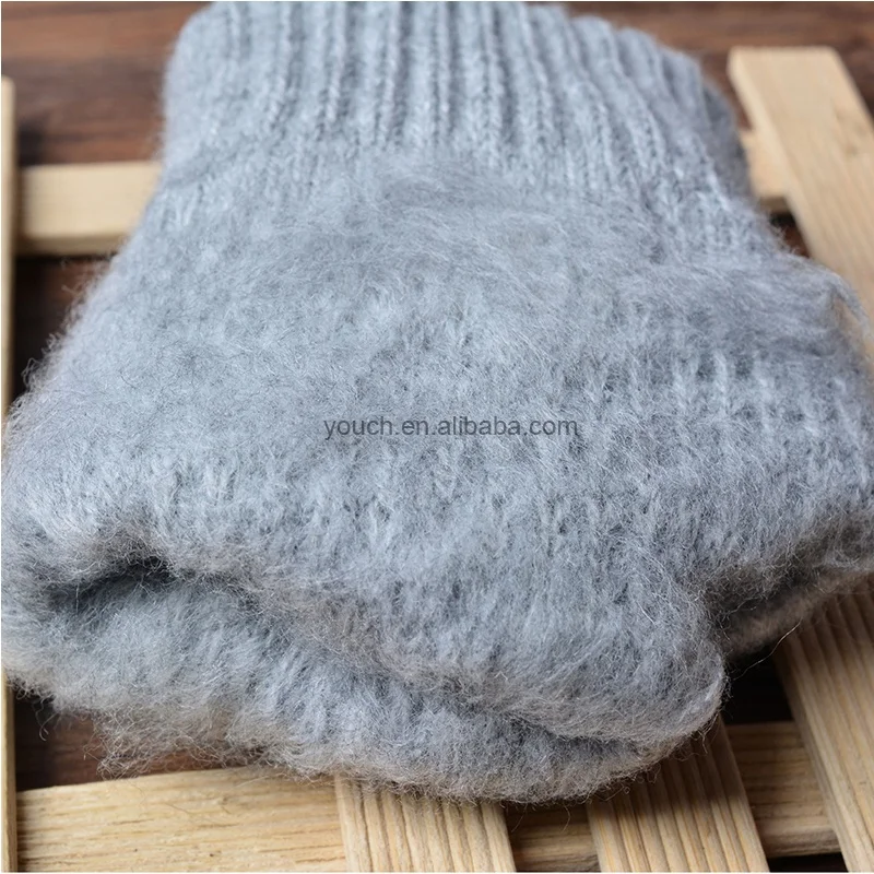
Japan Korea style new cashmere brushed knitted gloves lady jacquard touch screen gloves keep warm winter gloves 