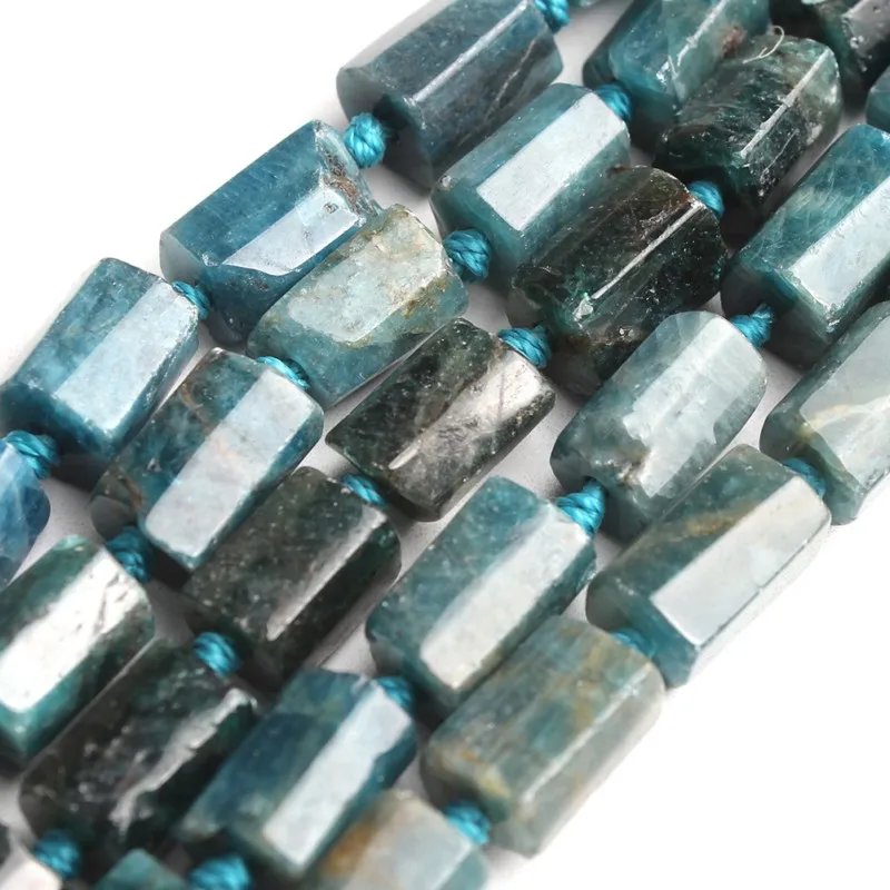 

Natural Loose Spacer Beads Column Shaped Blue Apatite Stone Beads for Jewelry Making Diy Beads