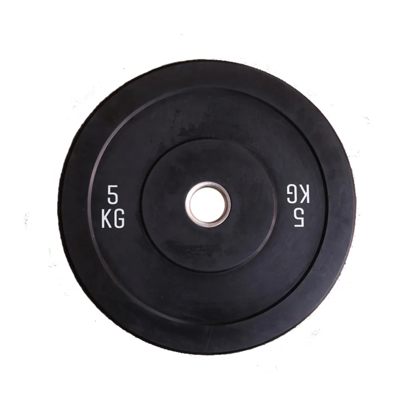 

Fitness Gym Workout Barbell Weight Lifting LBS KG Custom Black Rubber Bumper Plates, Black/red/yellow/blue/green/grey
